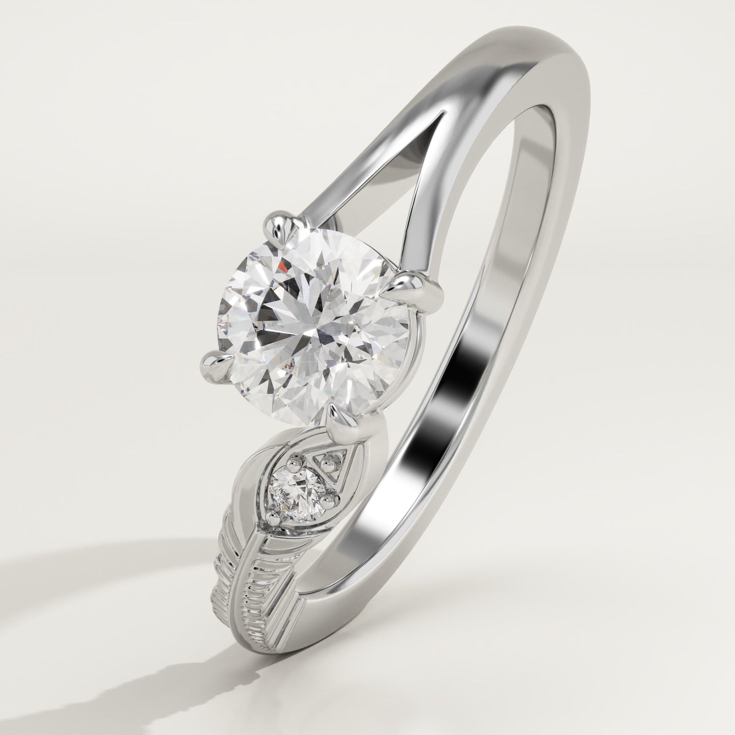 0.775 Round Cut Toi Et Moi Lab-Grown Diamond Engagement Ring