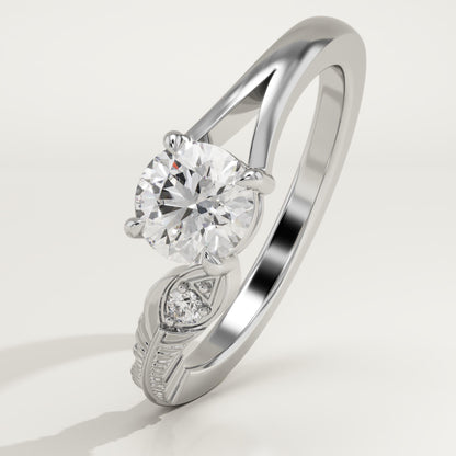 0.775 Round Cut Toi Et Moi Lab-Grown Diamond Engagement Ring
