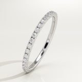 0.18 TCW Round Cut Lab-Grown Diamond Full Eternity Wedding Band