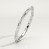 0.09 TCW Round Cut Lab-Grown Diamond Wedding Band