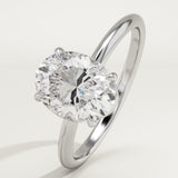 2.0 CT Oval Cut Solitaire Lab-Grown Diamond Engagement Ring
