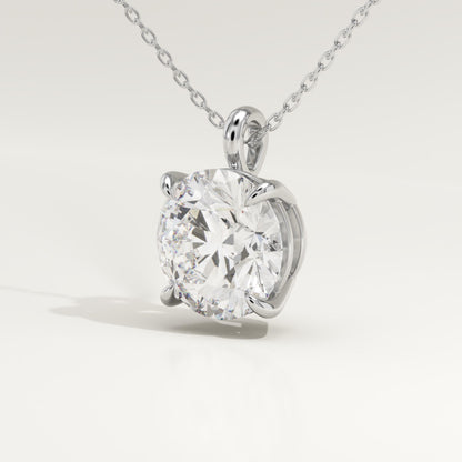 2 CT Round Lab-Grown Diamond Solitaire Necklace