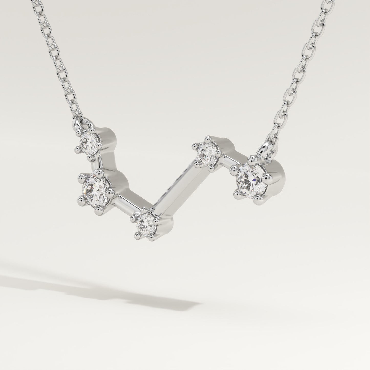 0.16 TCW Round Lab-Grown Diamond Aires Constellation Necklace