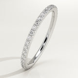 0.5 TCW Round Cut Lab-Grown Diamond Full Eternity Wedding Band