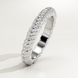 Twisted Shank Wedding Band