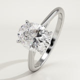 2.0 CT Oval Cut Solitaire Lab-Grown Diamond Engagement Ring