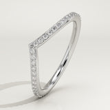 0.74 TCW Round Cut Lab-Grown Diamond Wedding Band