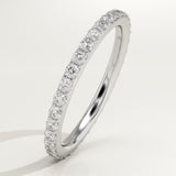 0.74 TCW Round Cut Lab-Grown Diamond Full Eternity Wedding Band