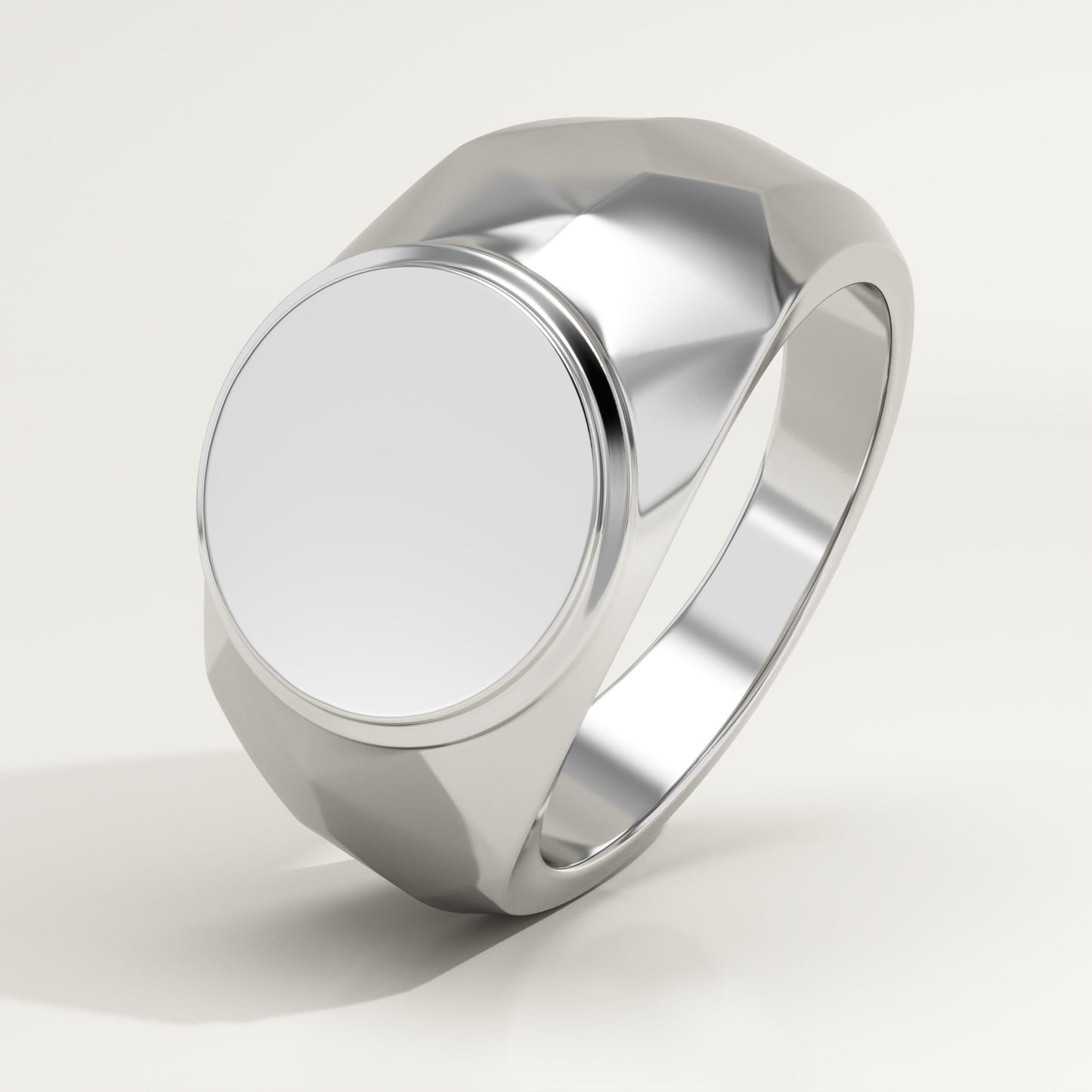 Signet Wedding Band For Men