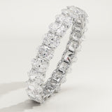 3.15 TCW Oval Cut Lab-Grown Diamond Full Eternity Wedding Band