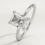 2.0 CT Radiant Cut Hidden Halo Lab-Grown Diamond Engagement Ring
