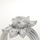 1.78 CT Asscher Cut Solitaire Lab-Grown Diamond Bridal Set