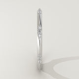 0.09 TCW Round Cut Lab-Grown Diamond Wedding Band