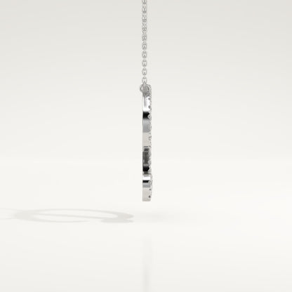 0.435 TCW Round Lab-Grown Diamond D Initial Necklace