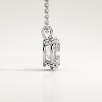 2 CT Oval Lab-Grown Diamond Solitaire Necklace