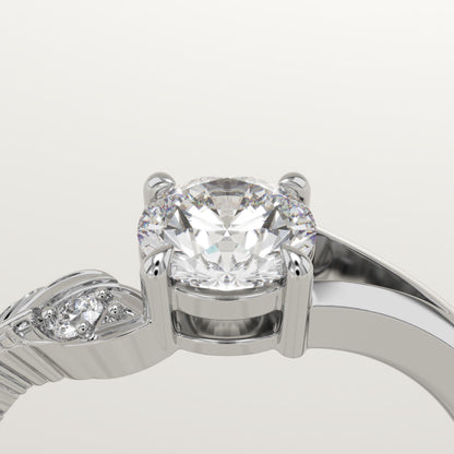 0.775 Round Cut Toi Et Moi Lab-Grown Diamond Engagement Ring