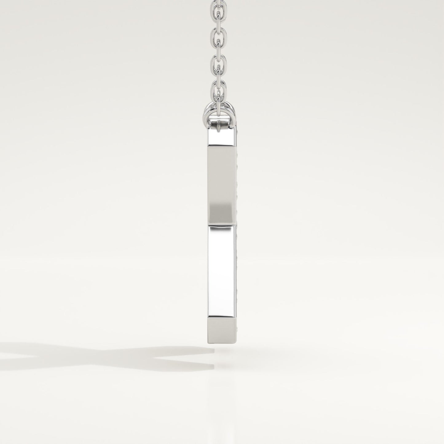 0.31 TCW Round Lab-Grown Diamond X Initial Necklace