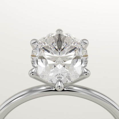 Oval Cut Solitaire Lab-Grown Diamond Engagement Ring