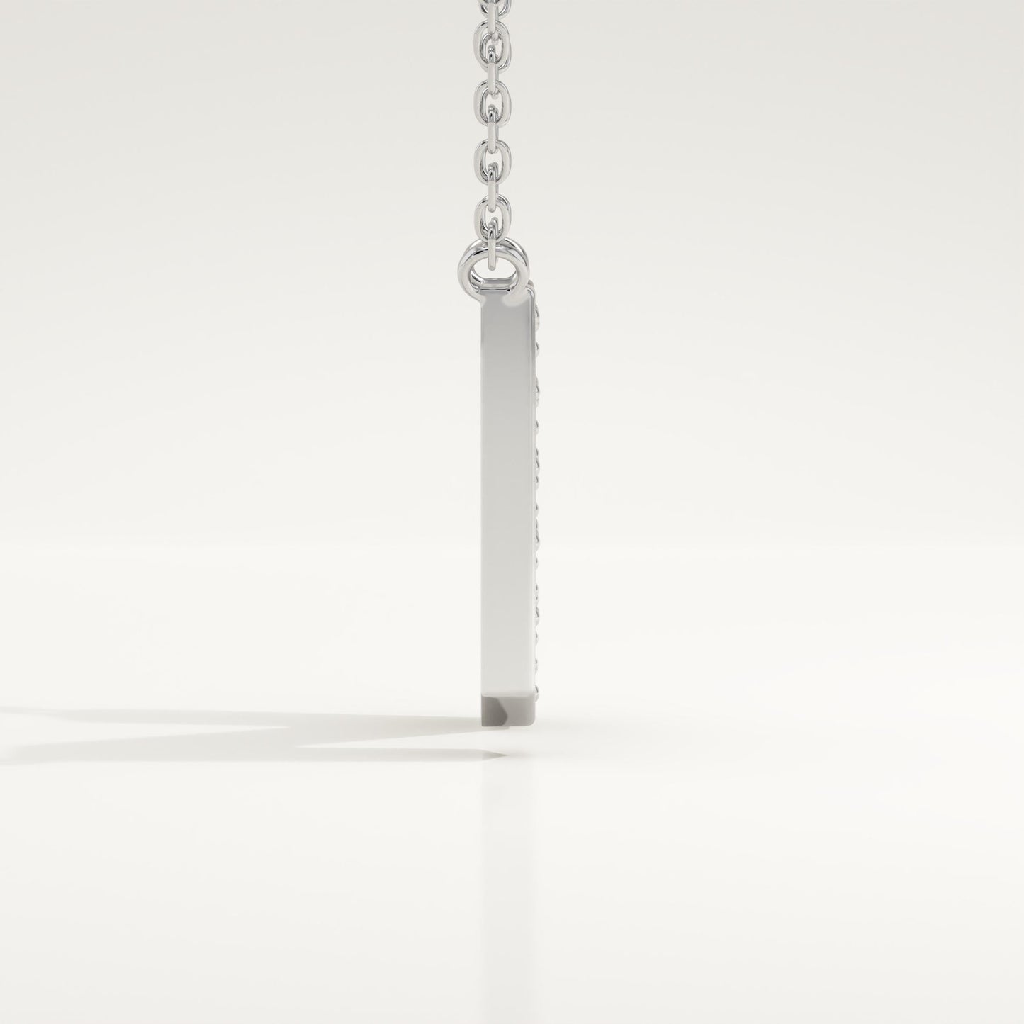 0.31 TCW Round Lab-Grown Diamond N Initial Necklace
