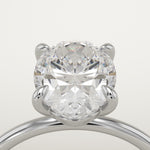 2.0 CT Oval Cut Solitaire Lab-Grown Diamond Engagement Ring