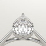 2.0 CT Pear Cut Solitaire Lab-Grown Diamond Engagement Ring