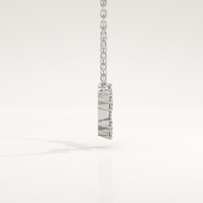 0.103 TCW Round Lab-Grown Diamond Pisces Constellation Necklace