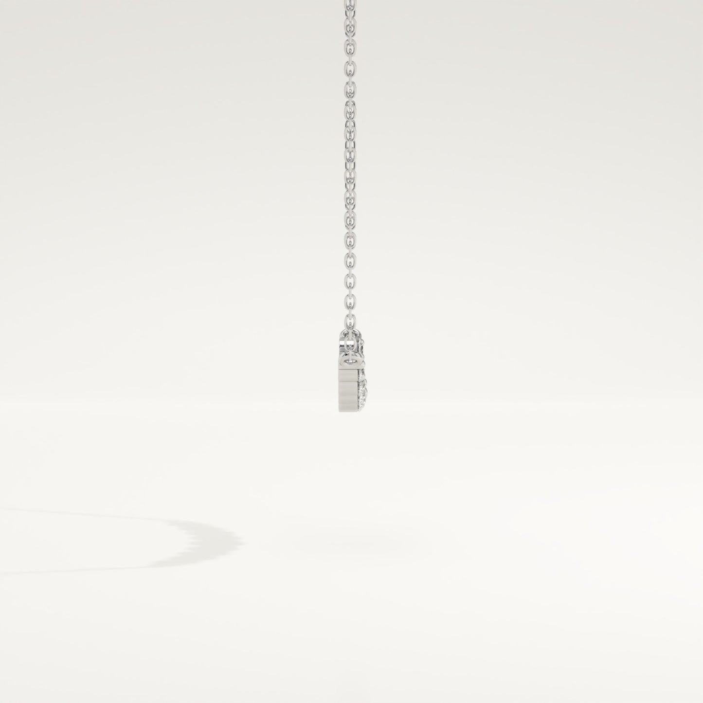 0.413 TCW Round Lab-Grown Diamond Curved Necklace