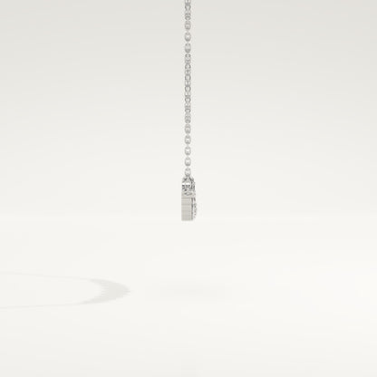 0.413 TCW Round Lab-Grown Diamond Curved Necklace
