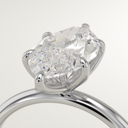 1.75 CT Marquise Cut Solitaire Moissanite Engagement Ring