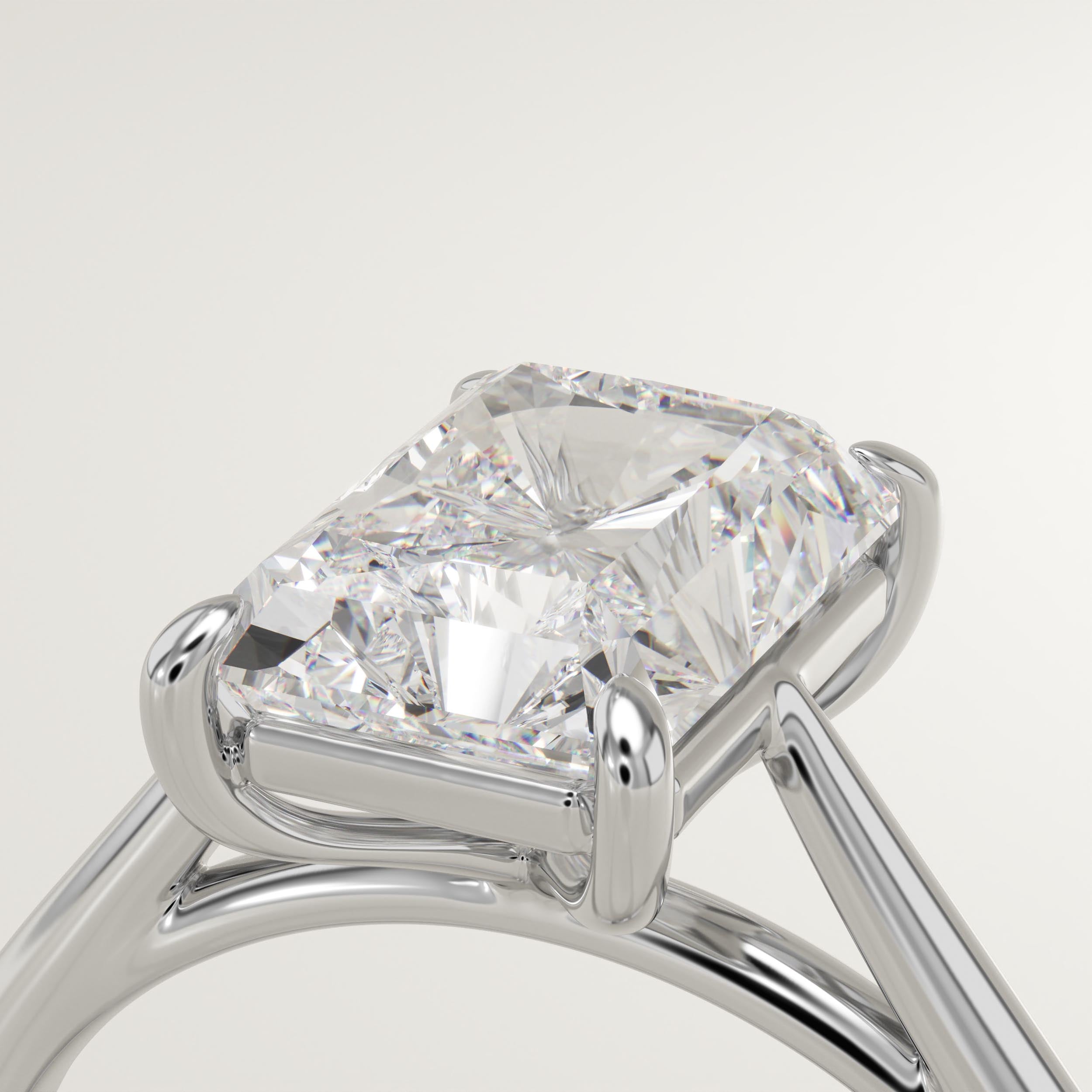 2.0 CT Radiant Cut Solitaire Lab-Grown Diamond Engagement Ring