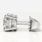 1 TCW Round Lab-Grown Diamond Stud Earrings