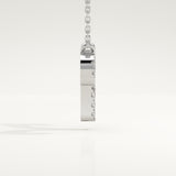 0.098 TCW Round Lab-Grown Diamond Aries Zodiac Necklace