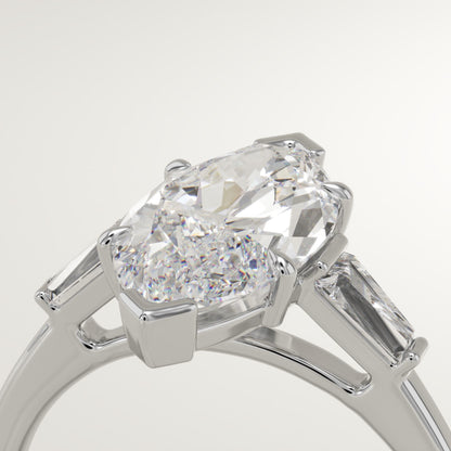 2 CT Marquise Cut Three Stone Moissanite Engagement Ring