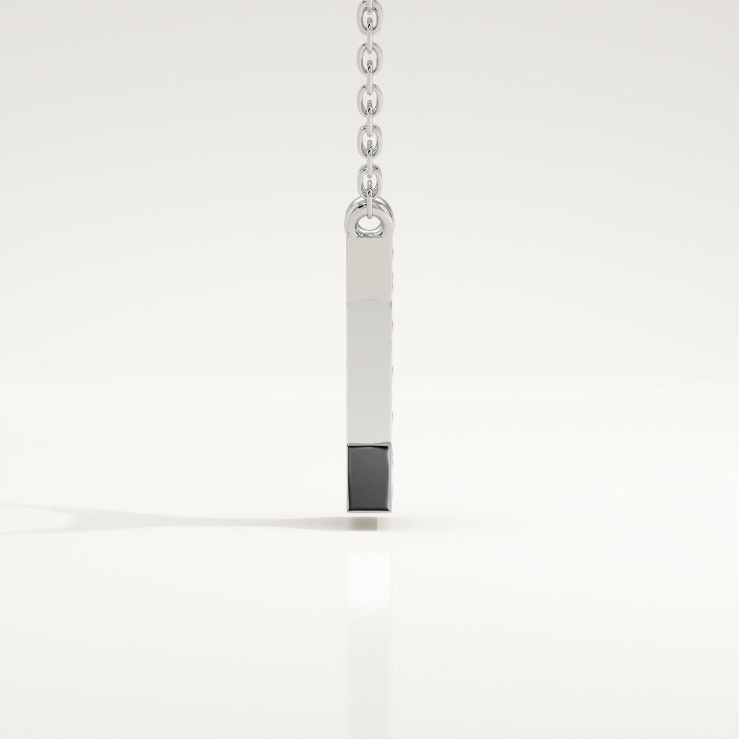 0.083 TCW Round Lab-Grown Diamond I Initial Necklace