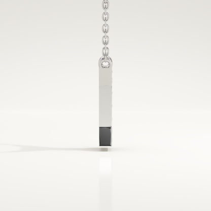 0.083 TCW Round Lab-Grown Diamond I Initial Necklace