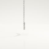 0.091 TCW Round Lab-Grown Diamond Smile Charm Necklace