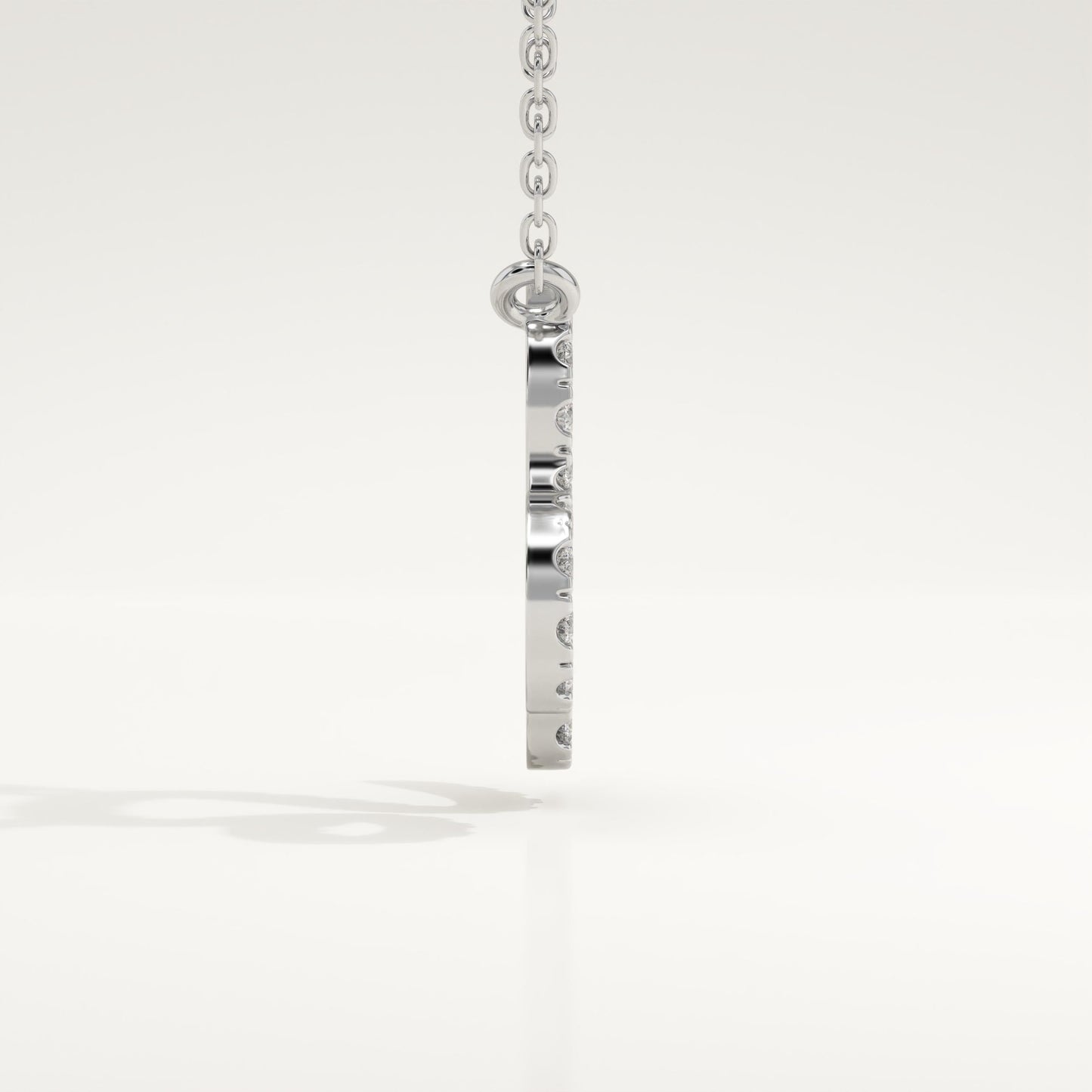 0.14 TCW Round Lab-Grown Diamond Leo Zodiac Necklace
