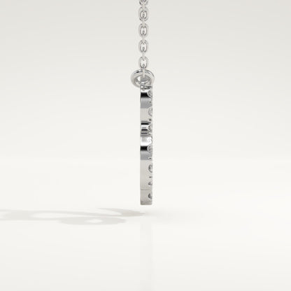 0.14 TCW Round Lab-Grown Diamond Leo Zodiac Necklace
