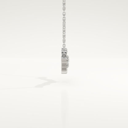 0.07 TCW Round Lab-Grown Diamond Nature Inspired Necklace