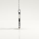0.77 TCW Round Lab-Grown Diamond S Initial Necklace