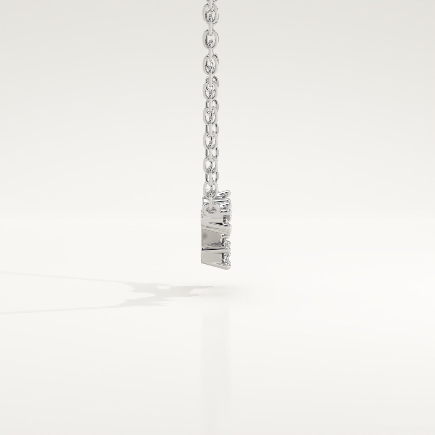 0.062 TCW Round Lab-Grown Diamond Taurus Constellation Necklace