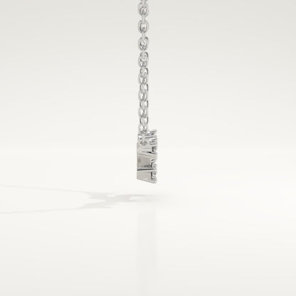 0.062 TCW Round Lab-Grown Diamond Taurus Constellation Necklace