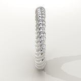 Twisted Shank Wedding Band