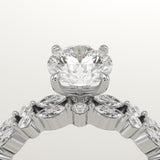 1.29 CT Round Cut Pave Lab-Grown Diamond Bridal Set