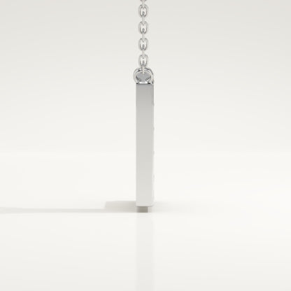 0.24 TCW Round Lab-Grown Diamond L Initial Necklace