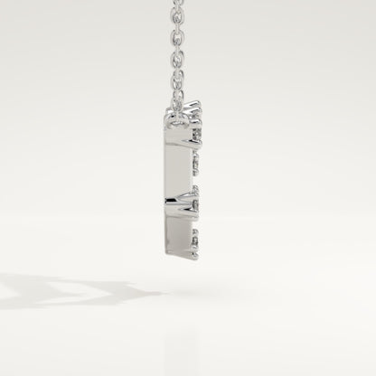 0.13 TCW Round Lab-Grown Diamond Capricorn Constellation Necklace