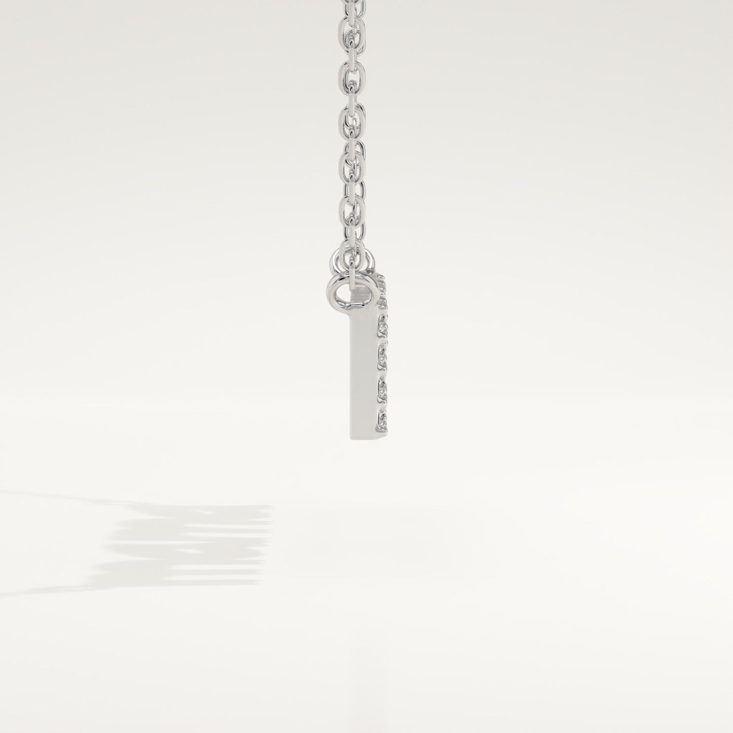 0.17 TCW Round Lab-Grown Diamond Mama Charm Necklace