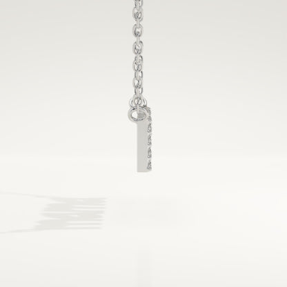 0.17 TCW Round Lab-Grown Diamond Mama Charm Necklace