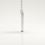 0.31 TCW Round Lab-Grown Diamond N Initial Necklace