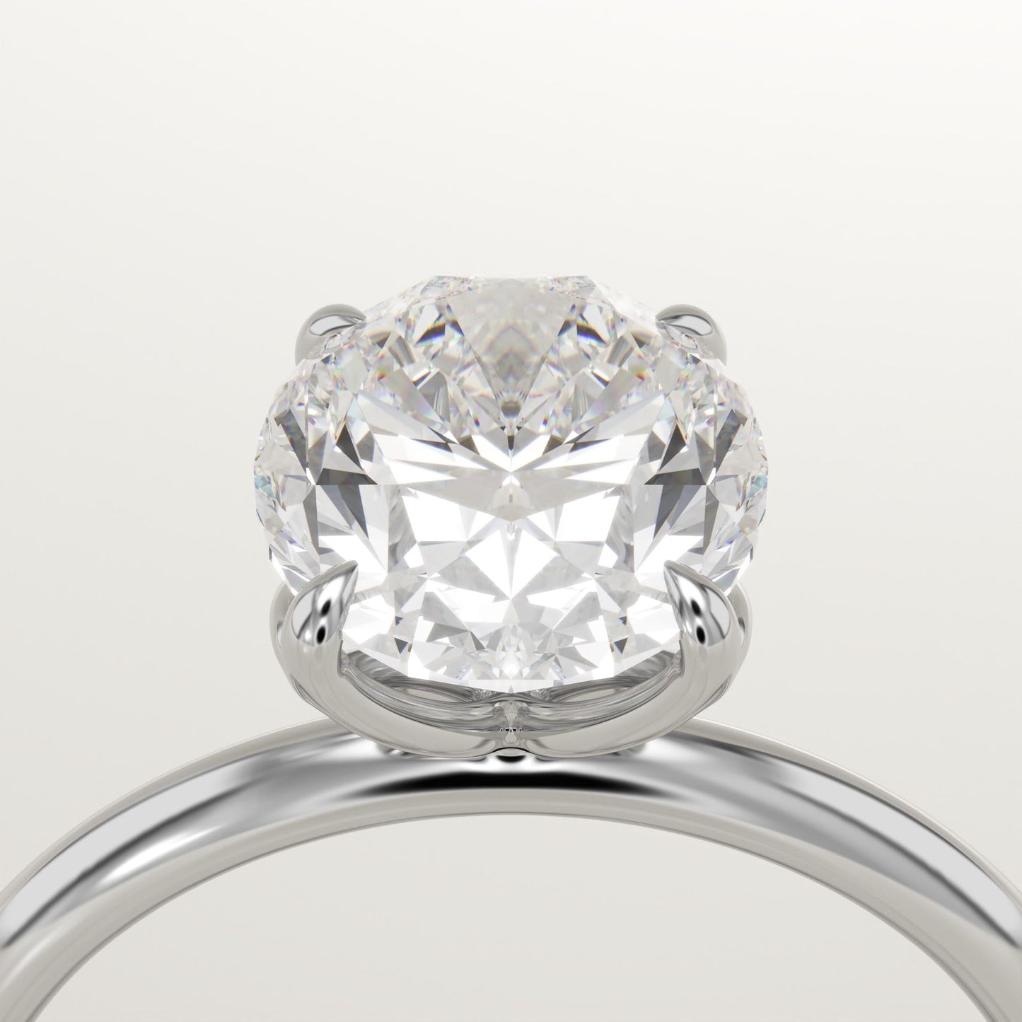 Oval Cut Solitaire Lab-Grown Diamond Engagement Ring